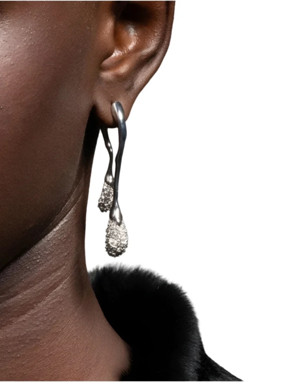 ALEXIS BITTAR Solanales Crystal Front Back Double Drop Earrings - Picture 2 of 7